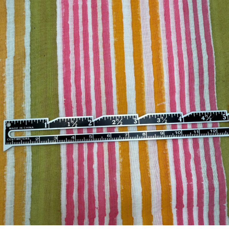 Mimosa Stripe Cotton Block