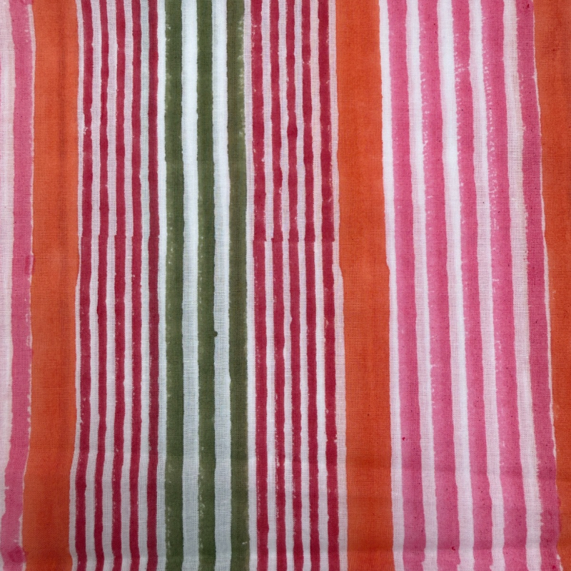 Aperol Stripe Cotton Block