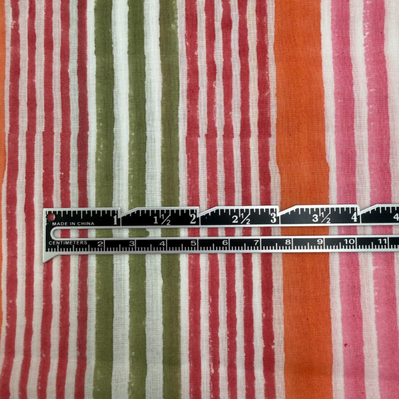 Aperol Stripe Cotton Block