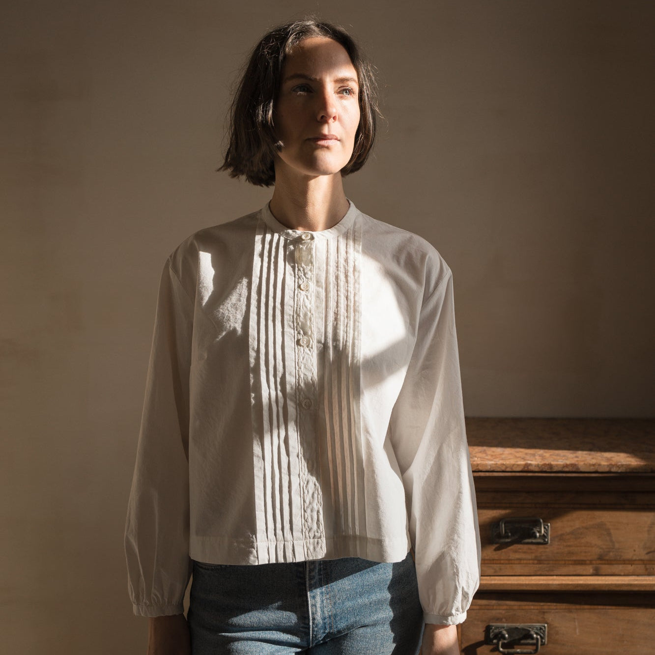 Blouse plissée Henriette