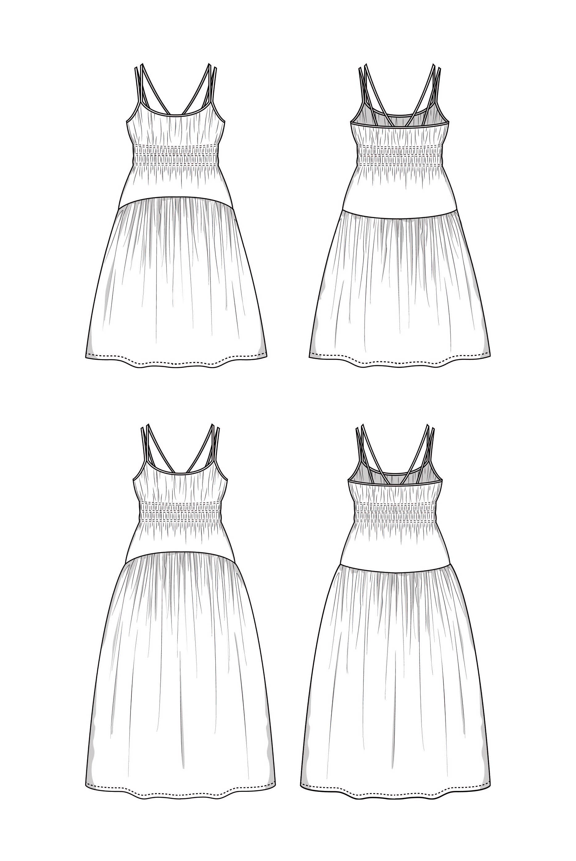 Sommerkleid Schnittmuster MARGO