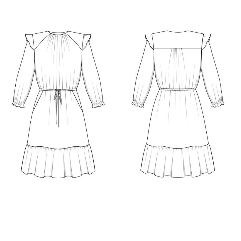 Friday Pattern Company Davenport Dress