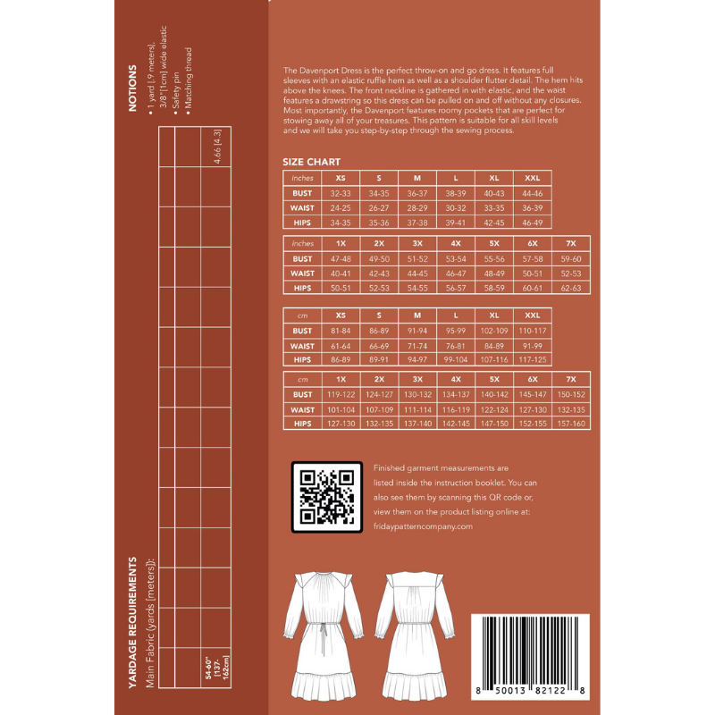 Friday Pattern Company Davenport Dress