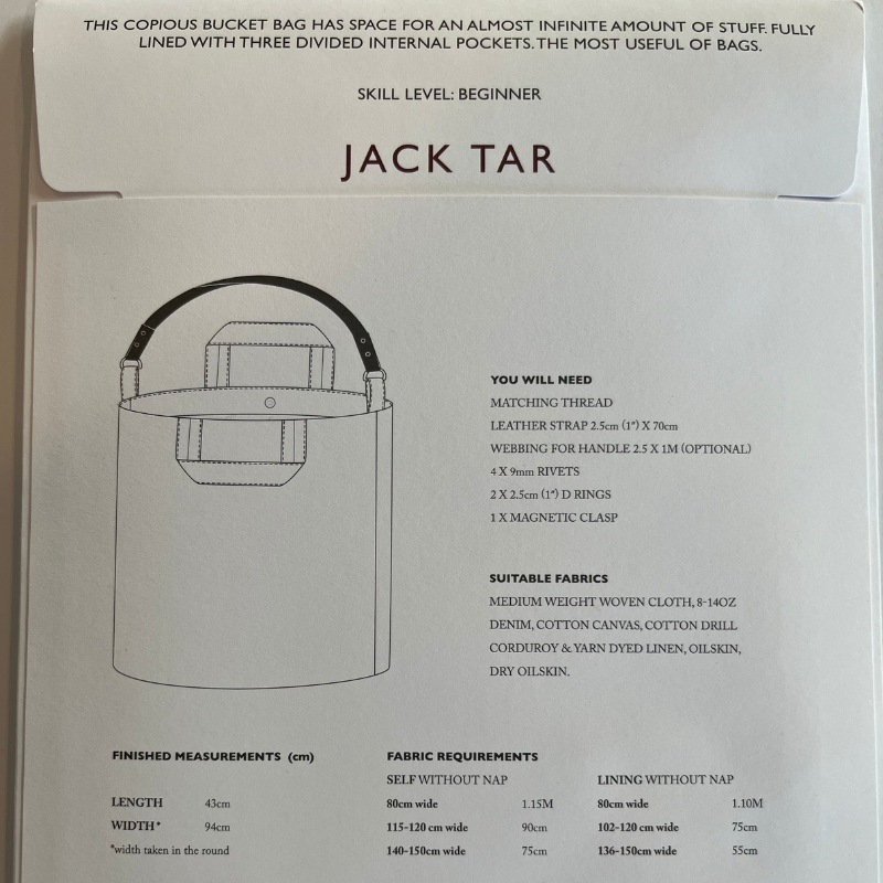 Jack Tar Bag Pattern