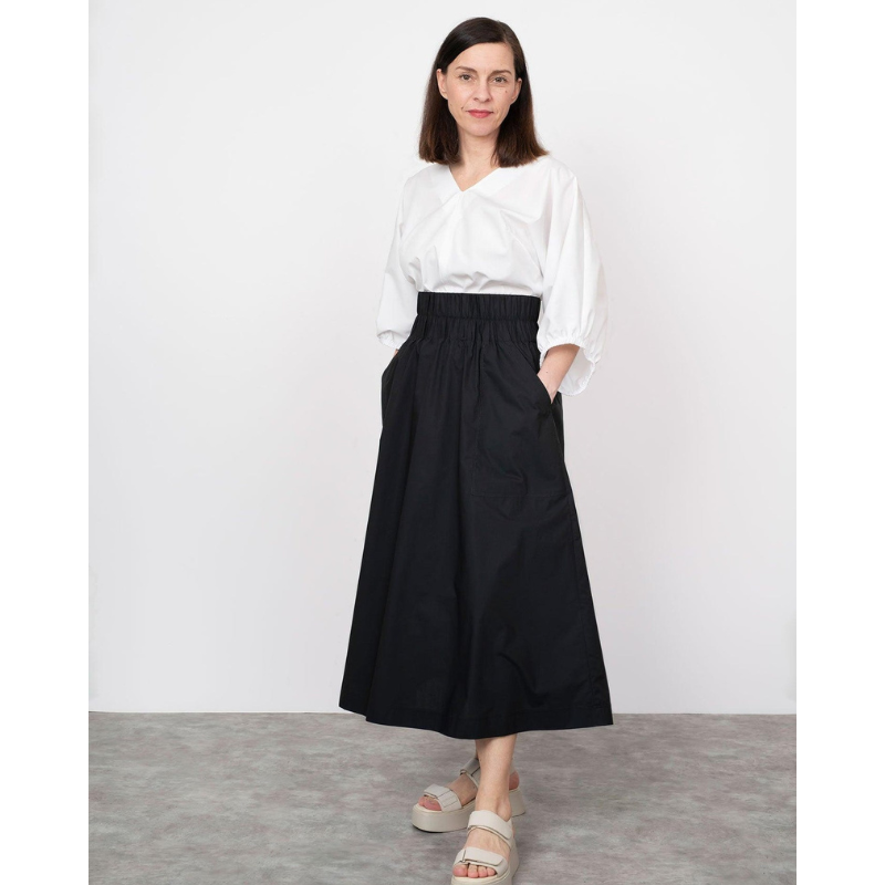 The Assembly Line Elastic Waist Maxi Skirt