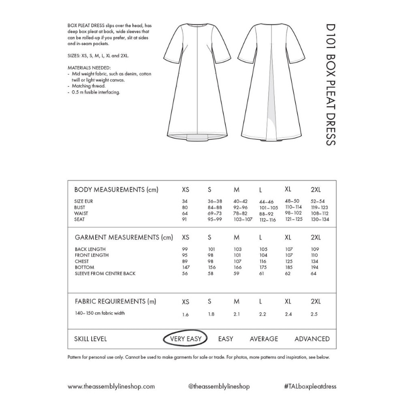 The Assembly Line Box Pleat Dress