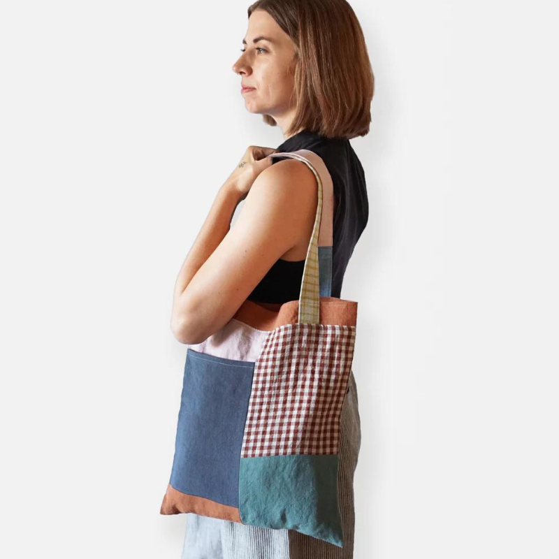 Matchy Matchy Sewing Club - Stash Pocket Tote PDF Pattern