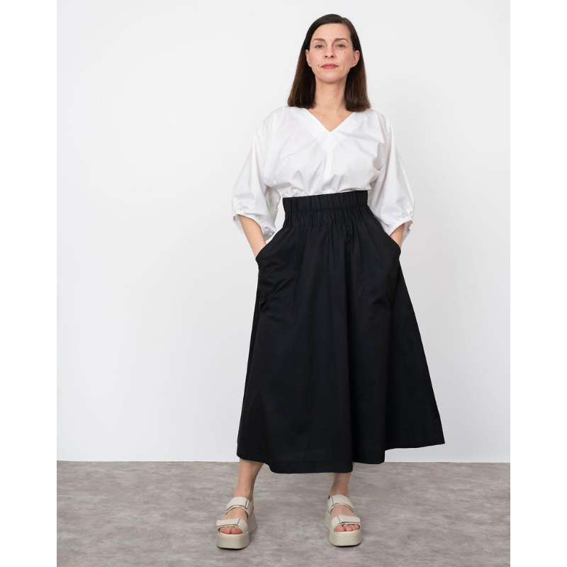 The Assembly Line Elastic Waist Maxi Skirt