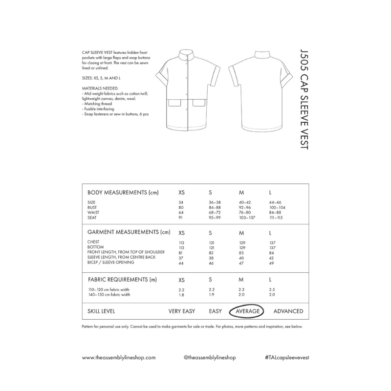 The Assembly Line Cap Sleeve Vest
