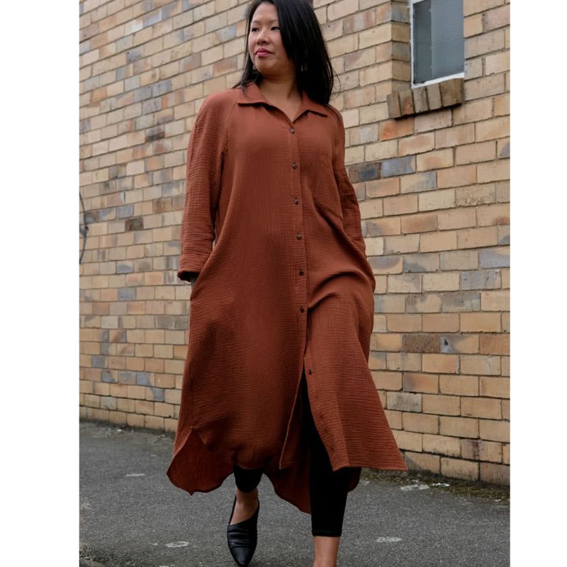 Anais Woven Shirt Dress