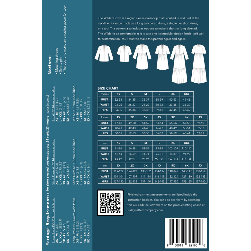 Friday Pattern Company Wilder Gown and Top