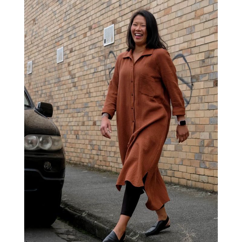 Anais Woven Shirt Dress