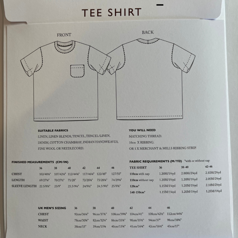 Tee Shirt Pattern