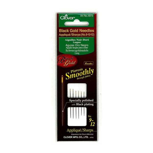 Clover Black And Gold Needles Sharps