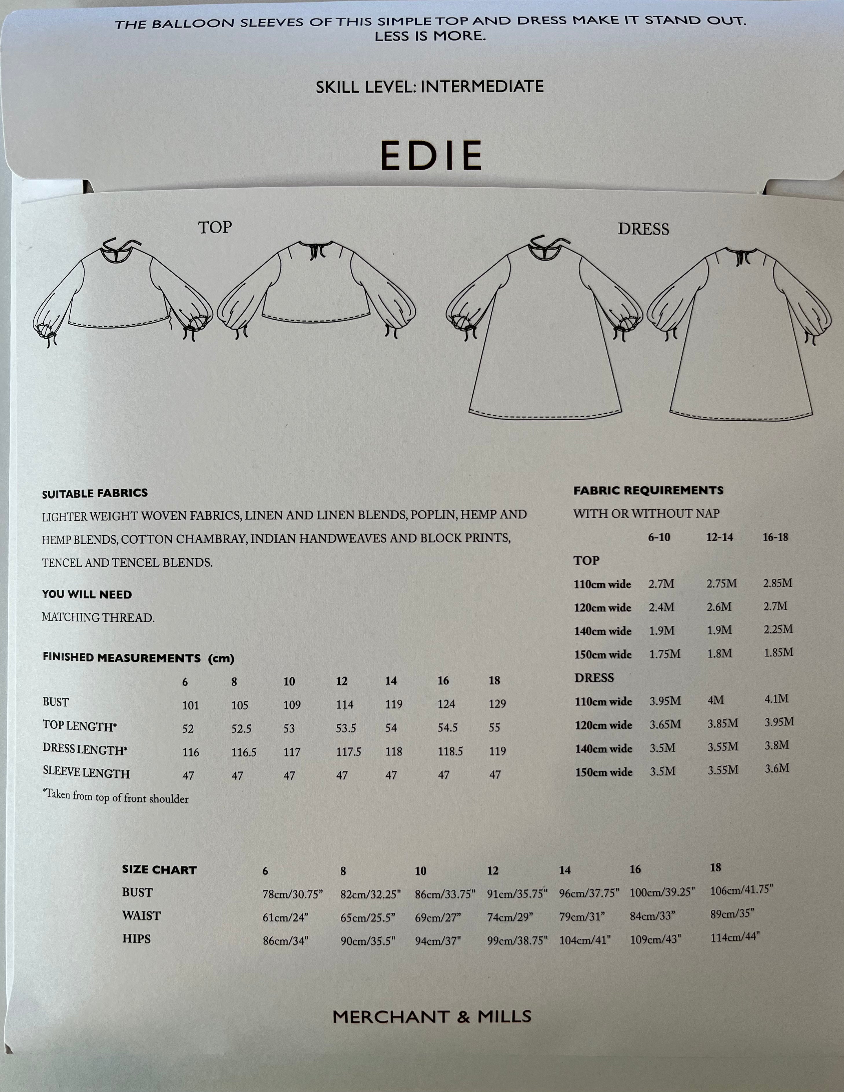 Edie Top and Dress