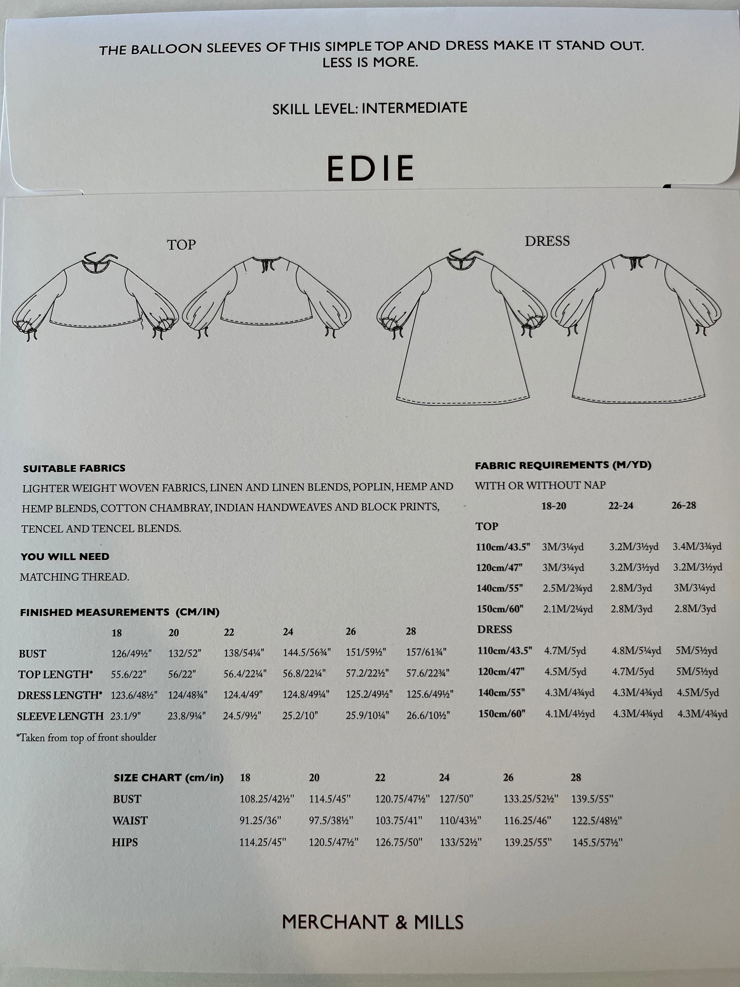 Edie Top and Dress
