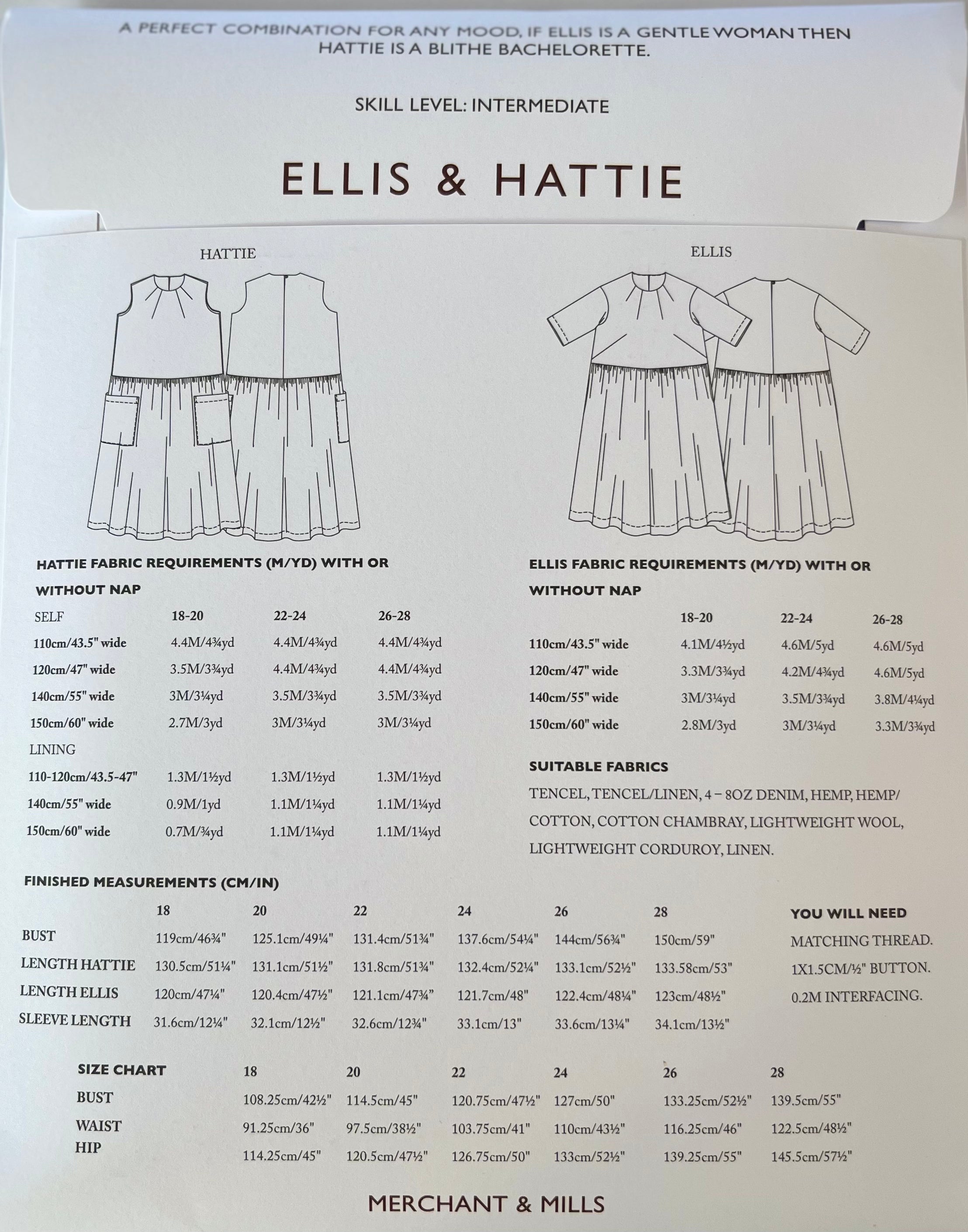 Ellis and Hattie Dress Pattern