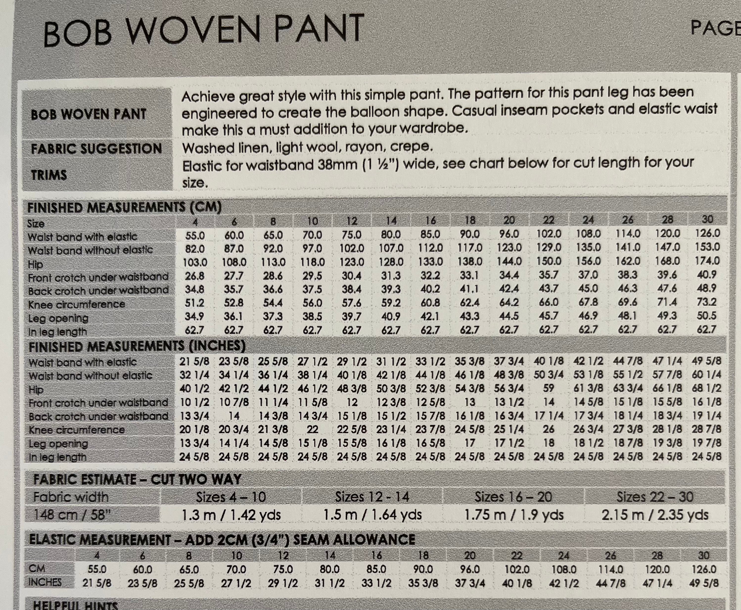 Bob Woven Pant