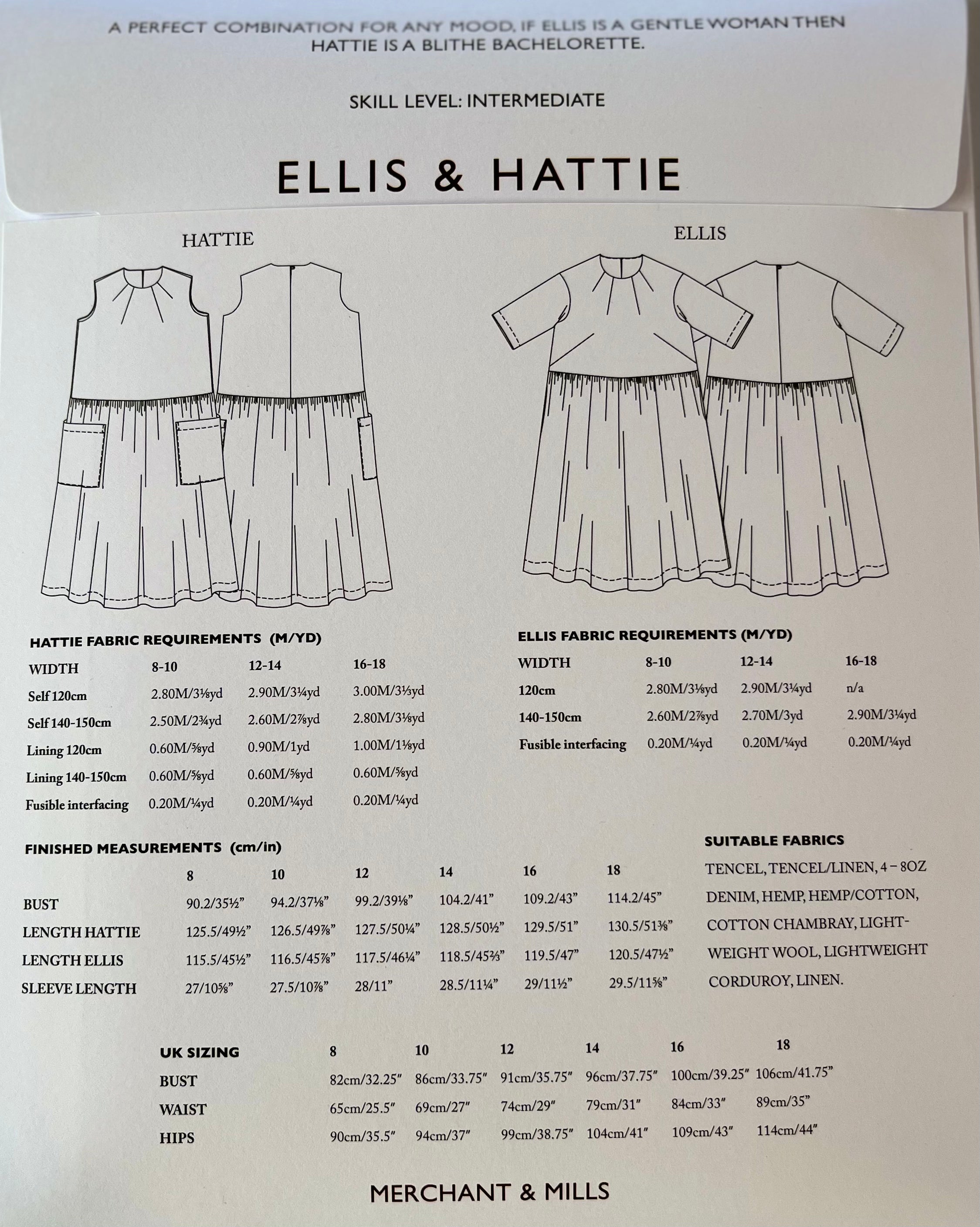 Ellis and Hattie Dress Pattern