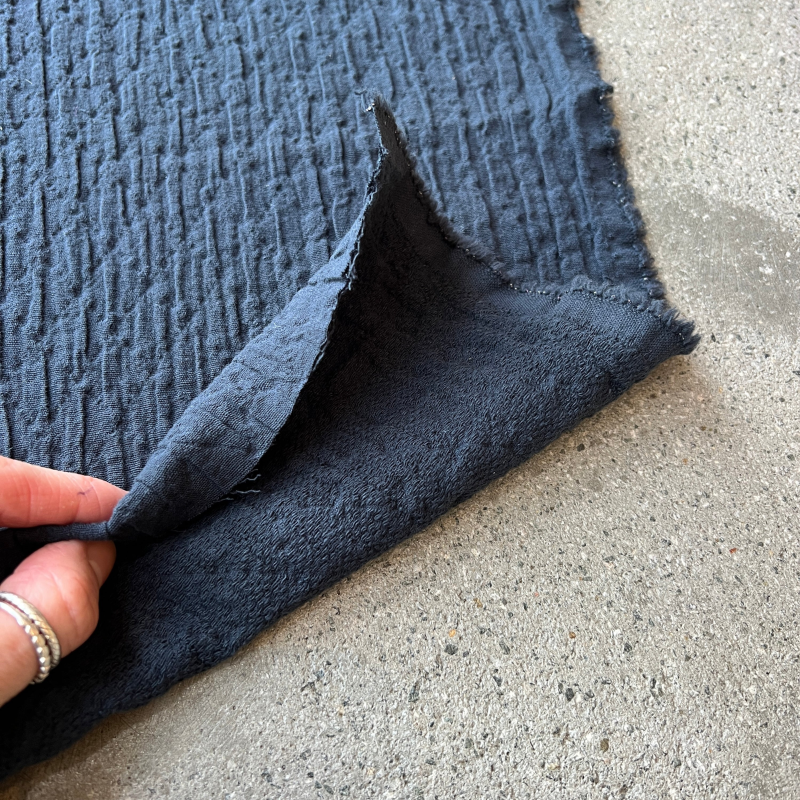 Finn Navy Jacquard