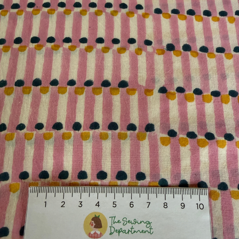 Pinky Cotton Block Print