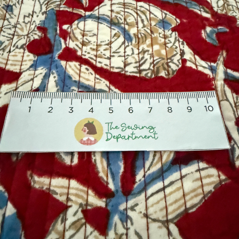 Quilted Cotton Block - Indira Rose