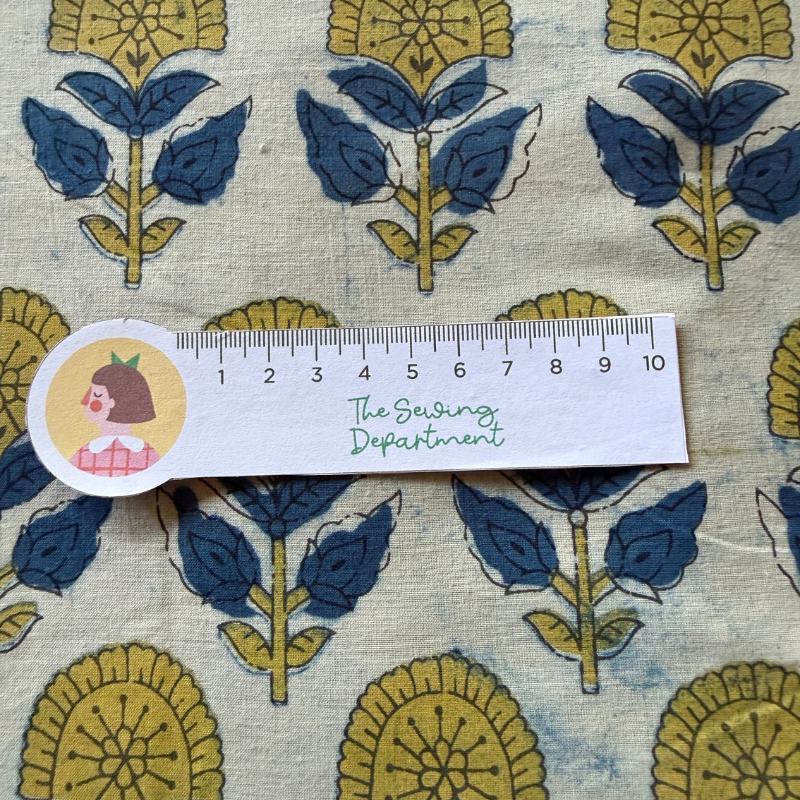 Josie Blue Cotton Block