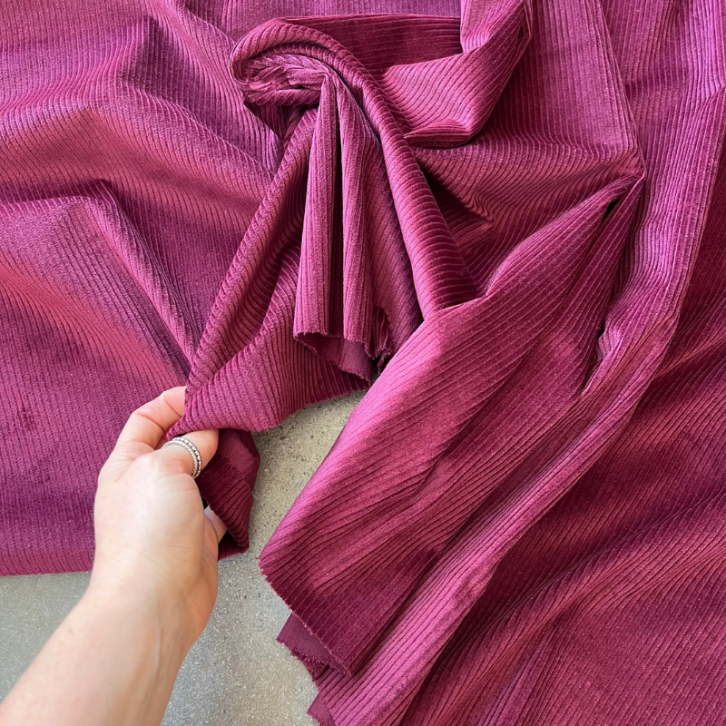 Currant Cotton Corduroy