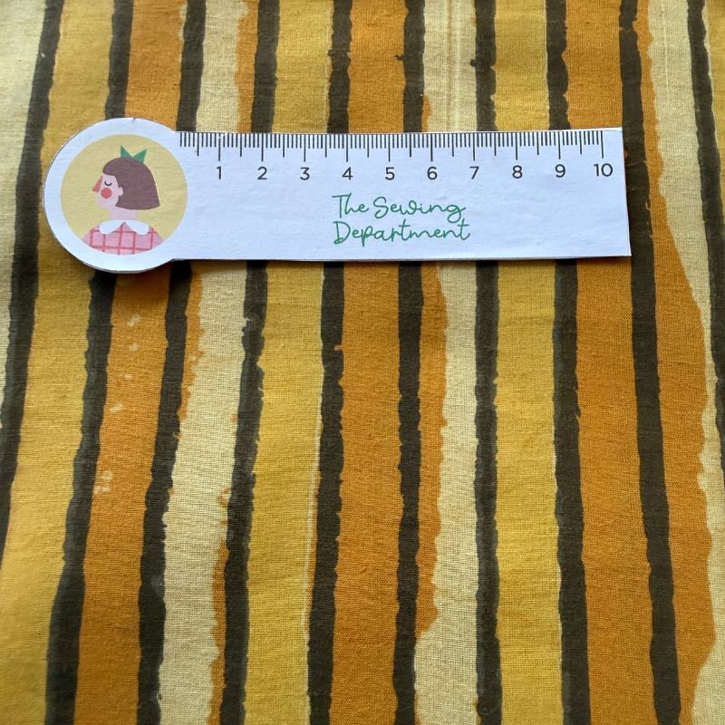 Jo Jo Stripe Gold Cotton Block
