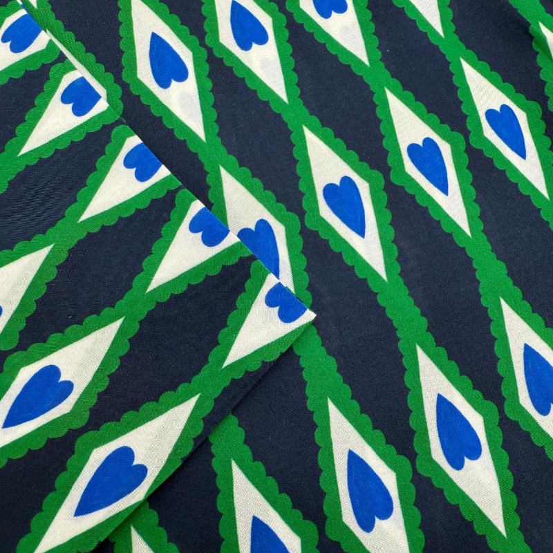 Love Bite Heart Rayon Voile