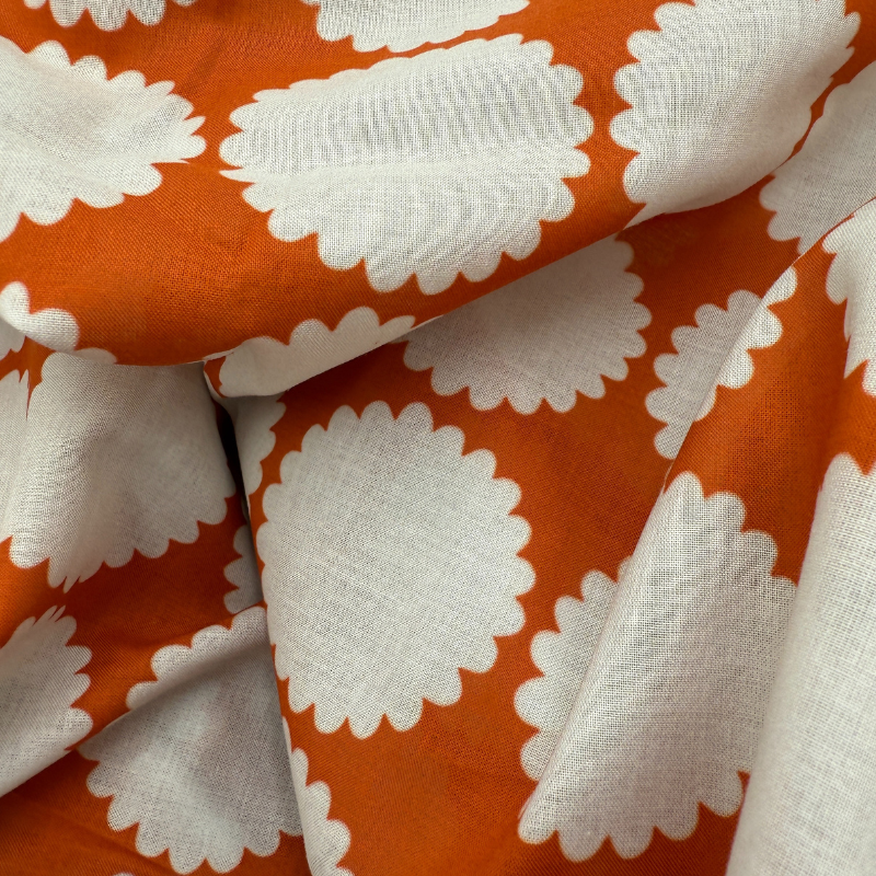 Rusty Bloom Cotton Voile