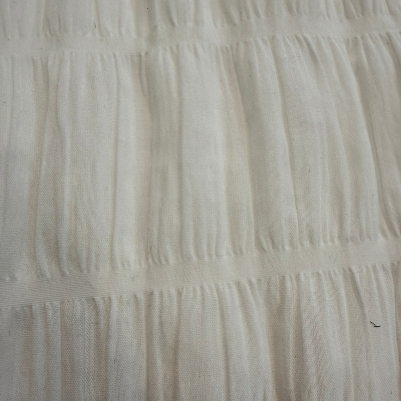 Halo White Cotton Seersucker