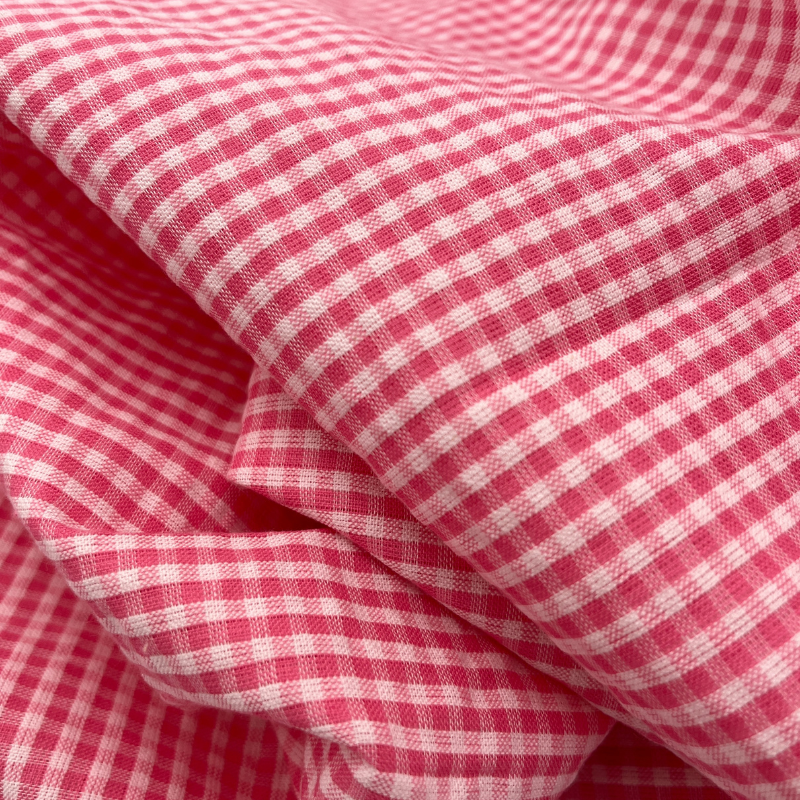 Picnic Pink Cotton Gingham