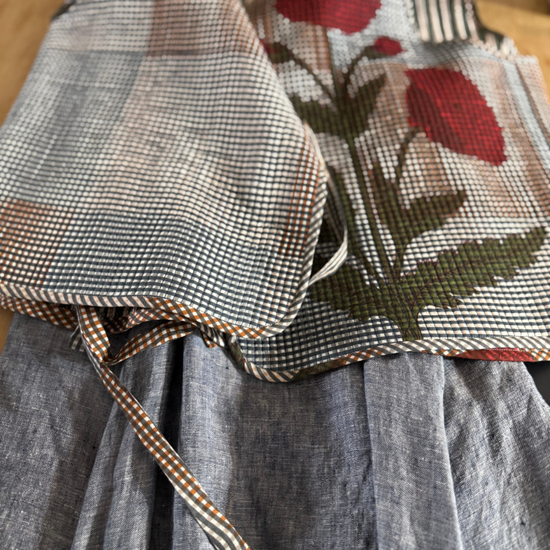 Quilted Cotton Block - Ruby Orange