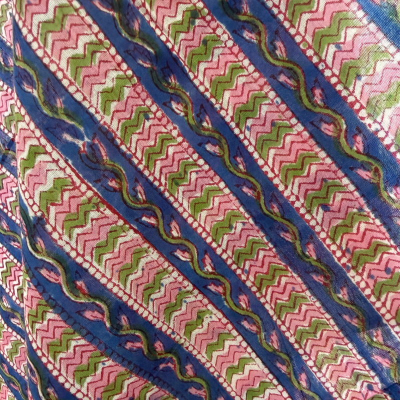 Madonna Vine Stripe Cotton Block
