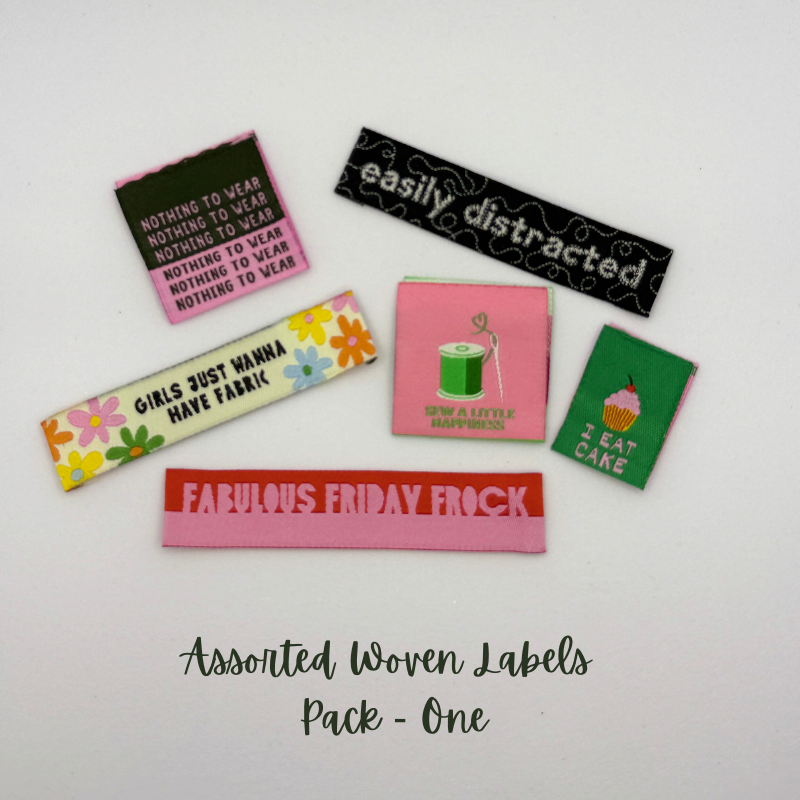 Assorted Mixed Woven Label Pack - ONE