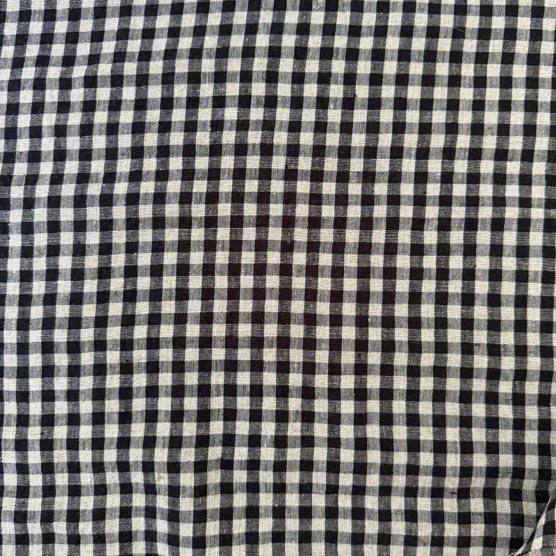 Black Bonnie Melange Linen