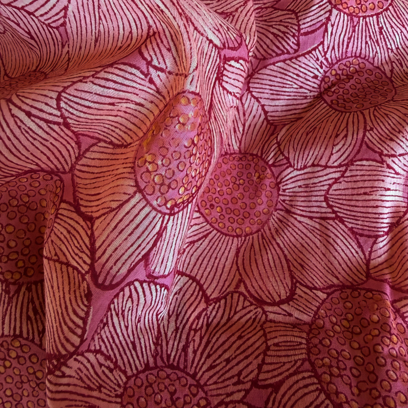 Desert Daisy Cotton Block