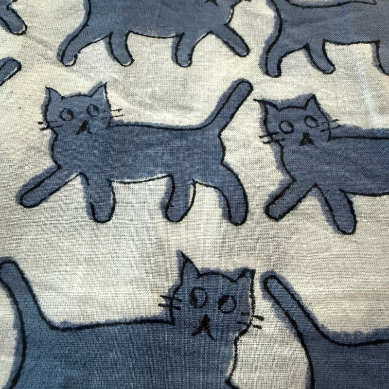 Here Kitty Kitty Cotton Block