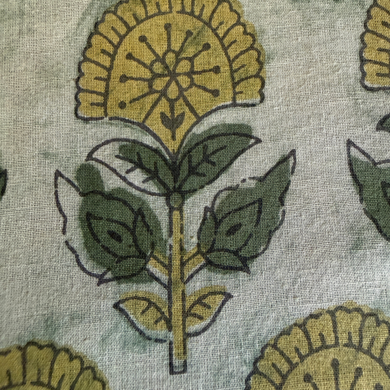 Josie Gold Cotton Block