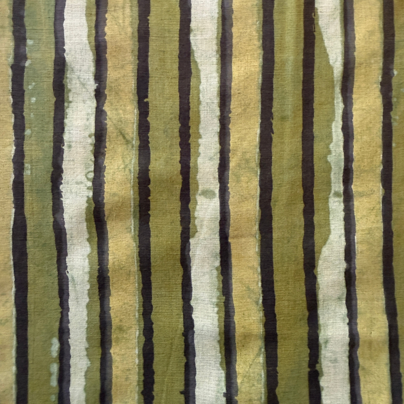 Jo Jo Stripe Olive Cotton Block