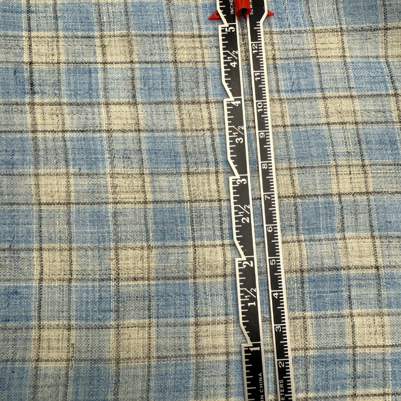 Popi Sky Meadow Check Linen