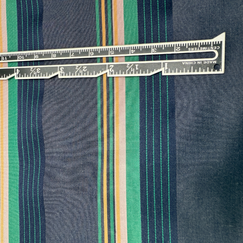 Emerald Stripe Soft Denim