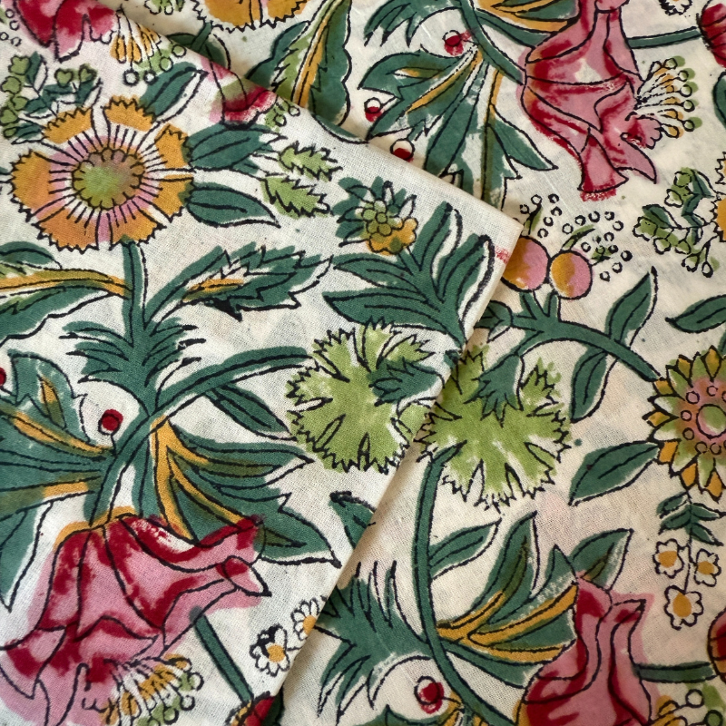 Cotton Block Fabrics - 5 Metre Lengths