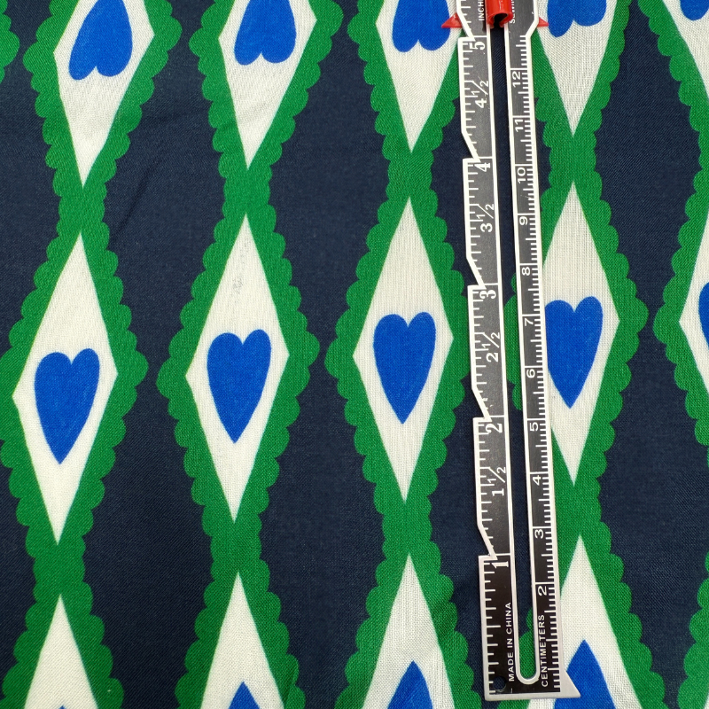 Love Bite Heart Rayon Voile