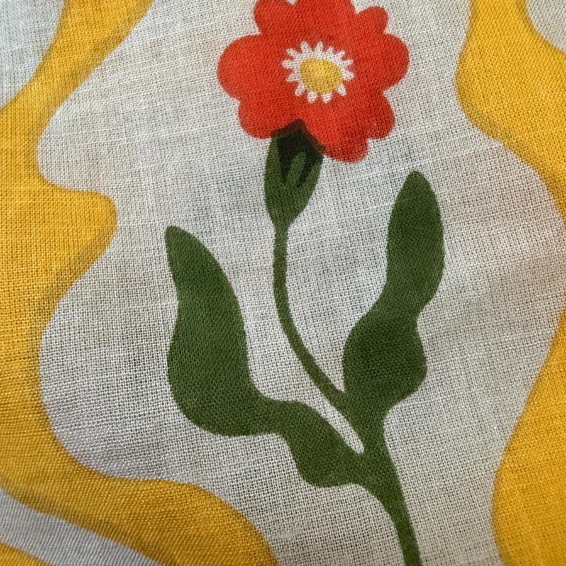 Daisy Sunshine Cotton Block