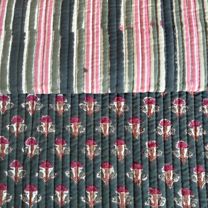 Quilted Cotton Block - Jaipur Bloom