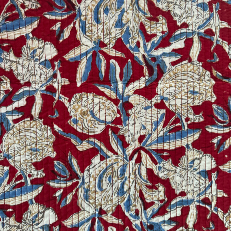 Quilted Cotton Block - Indira Rose