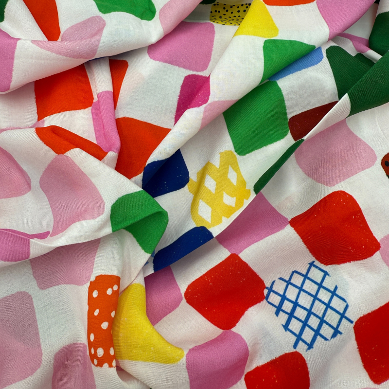 Bond Check Rayon Voile