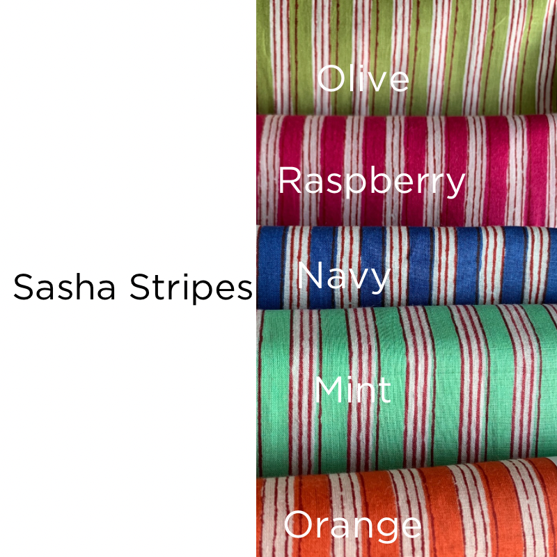 Sasha Cotton Block Stripes